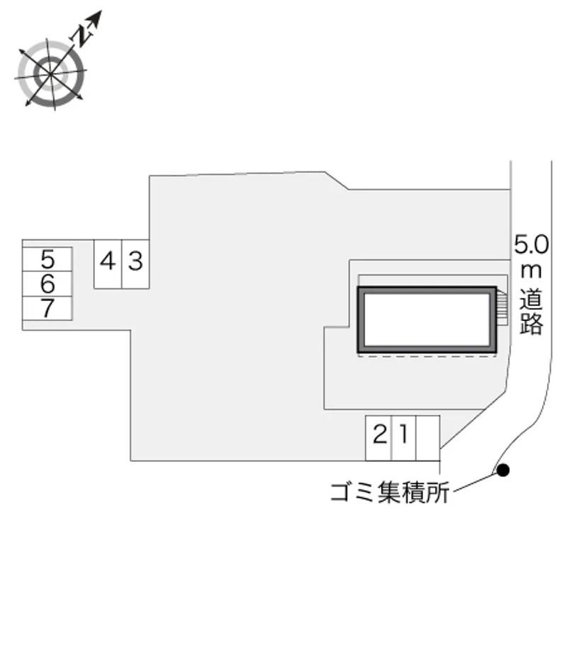 いいだ(19459) 敷地外駐車場の駐車配置図