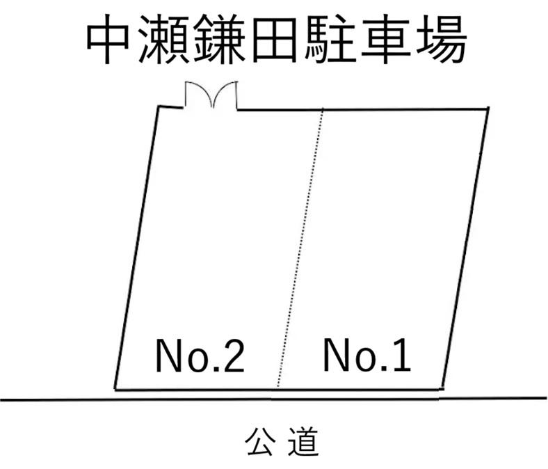 中瀬鎌田駐車場の駐車配置図