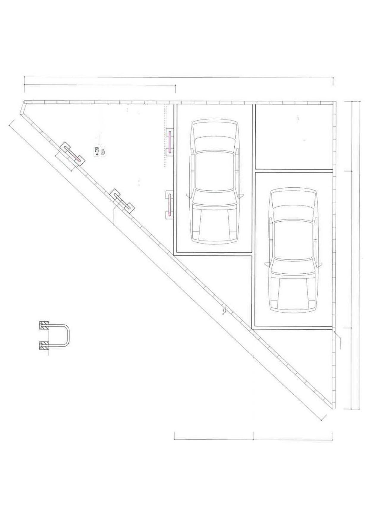 エンター北加賀屋第6の駐車配置図