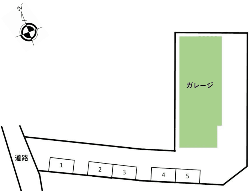アスライフ美合G駐車場の駐車配置図