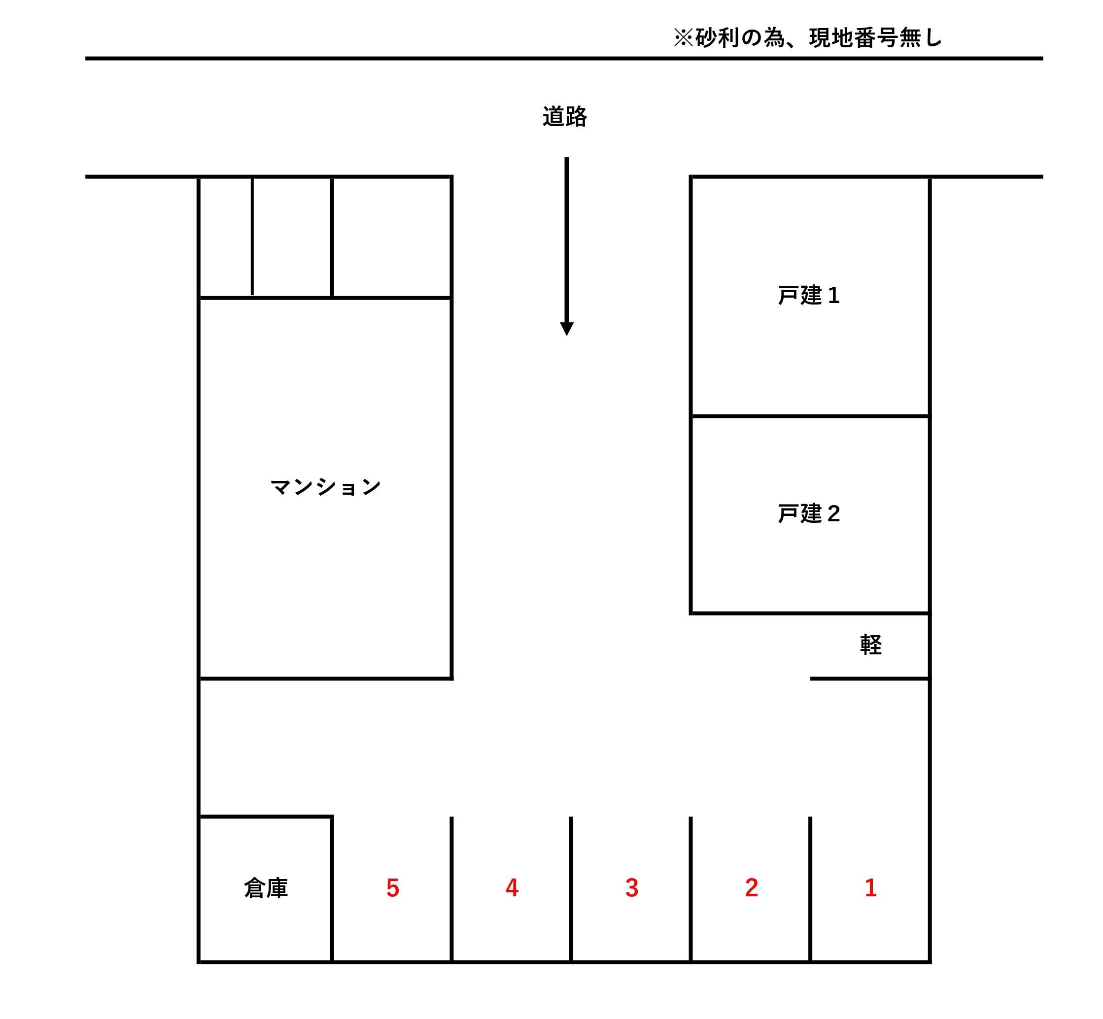 清水駐車場の駐車配置図