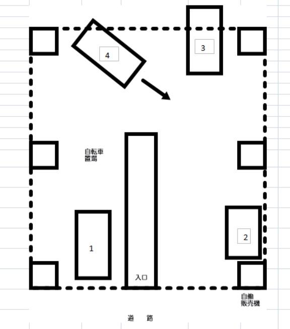 キャメルキューブの駐車配置図