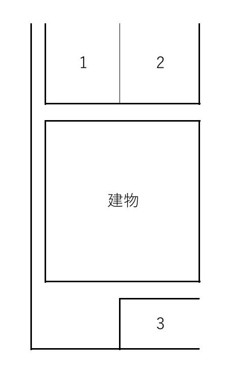 東丸之内K様駐車場の駐車配置図