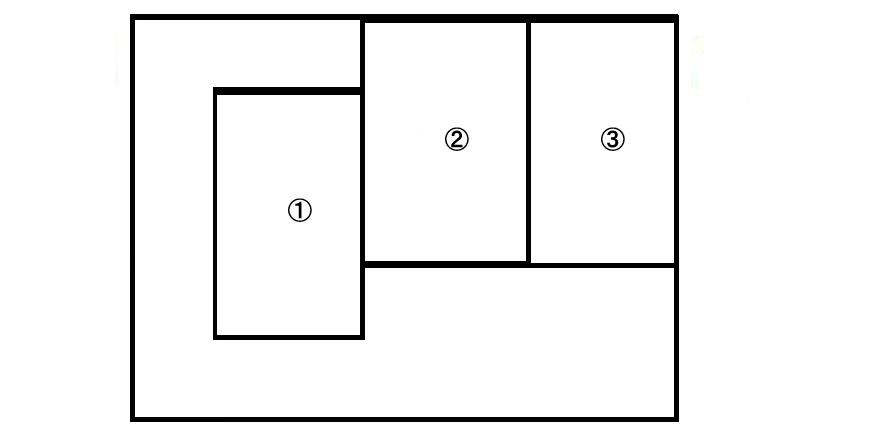 木村マンションガレージの駐車配置図