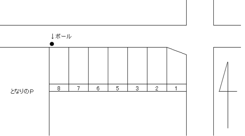 八神第2駐車場の駐車配置図