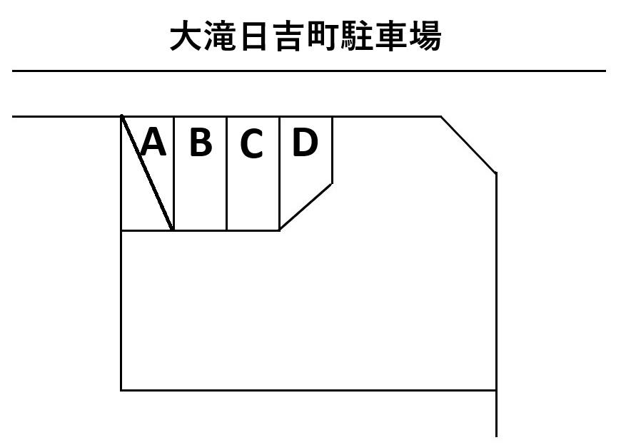 大滝日吉町駐車場の駐車配置図