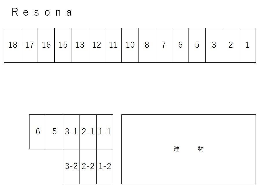 Resonaの駐車配置図