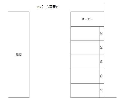 Mパーク高麗6の駐車配置図