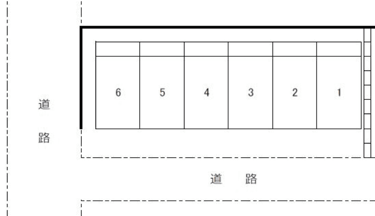 谷田貝旭町駐車場の駐車配置図