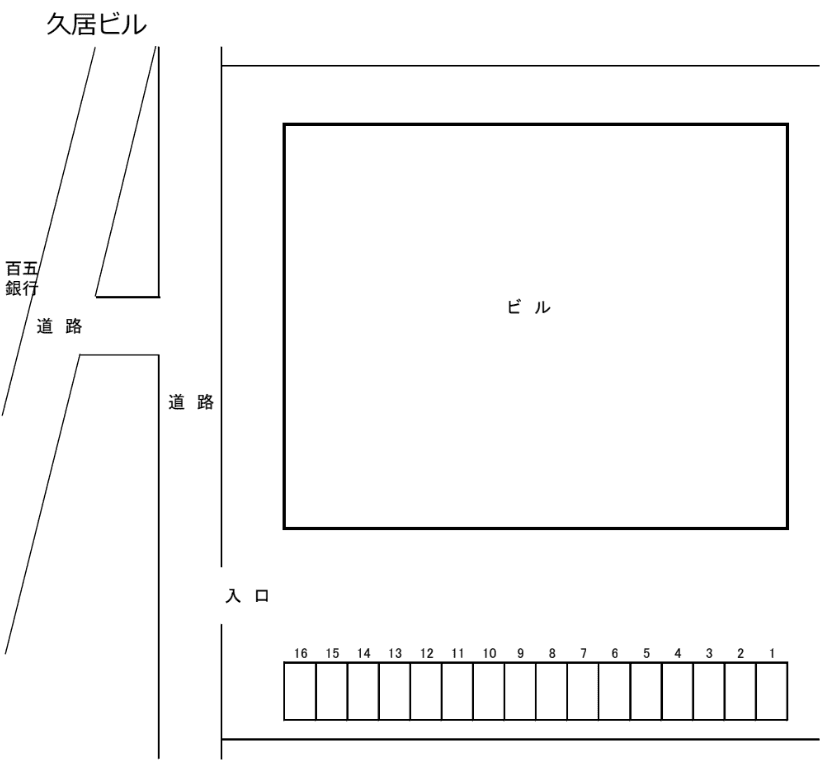 APパーク久居の駐車配置図