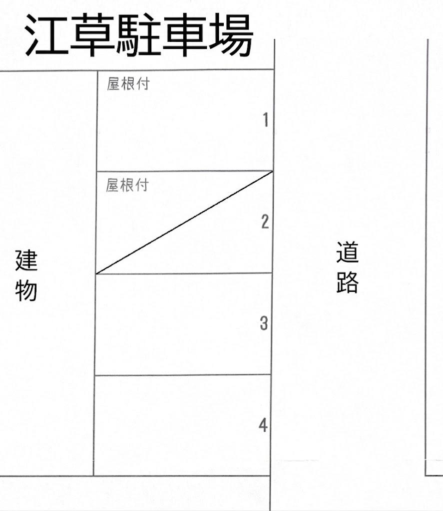江草駐車場の駐車配置図