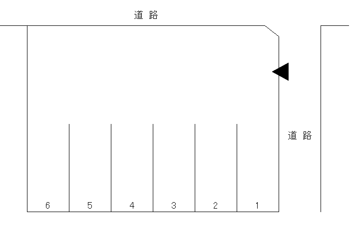 鷹匠町佐藤月極駐車場の駐車配置図