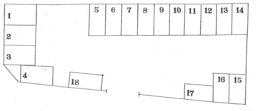 城南第四駐車場の駐車配置図