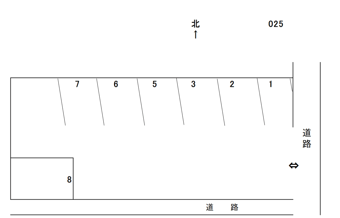 岩倉-25の駐車配置図