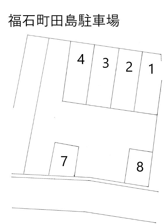 福石町田島駐車場の駐車配置図