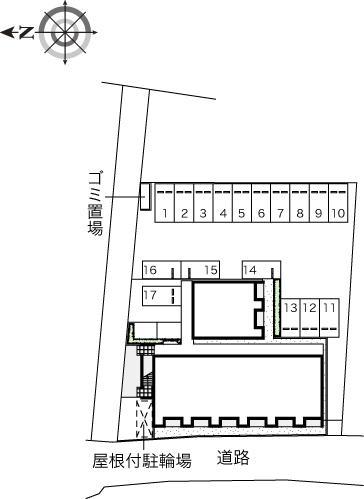 パティオⅡ(44916)の駐車配置図