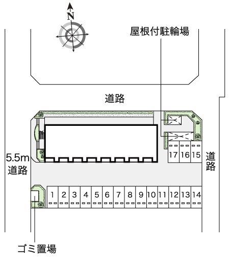 コンフォール(54057)の駐車配置図
