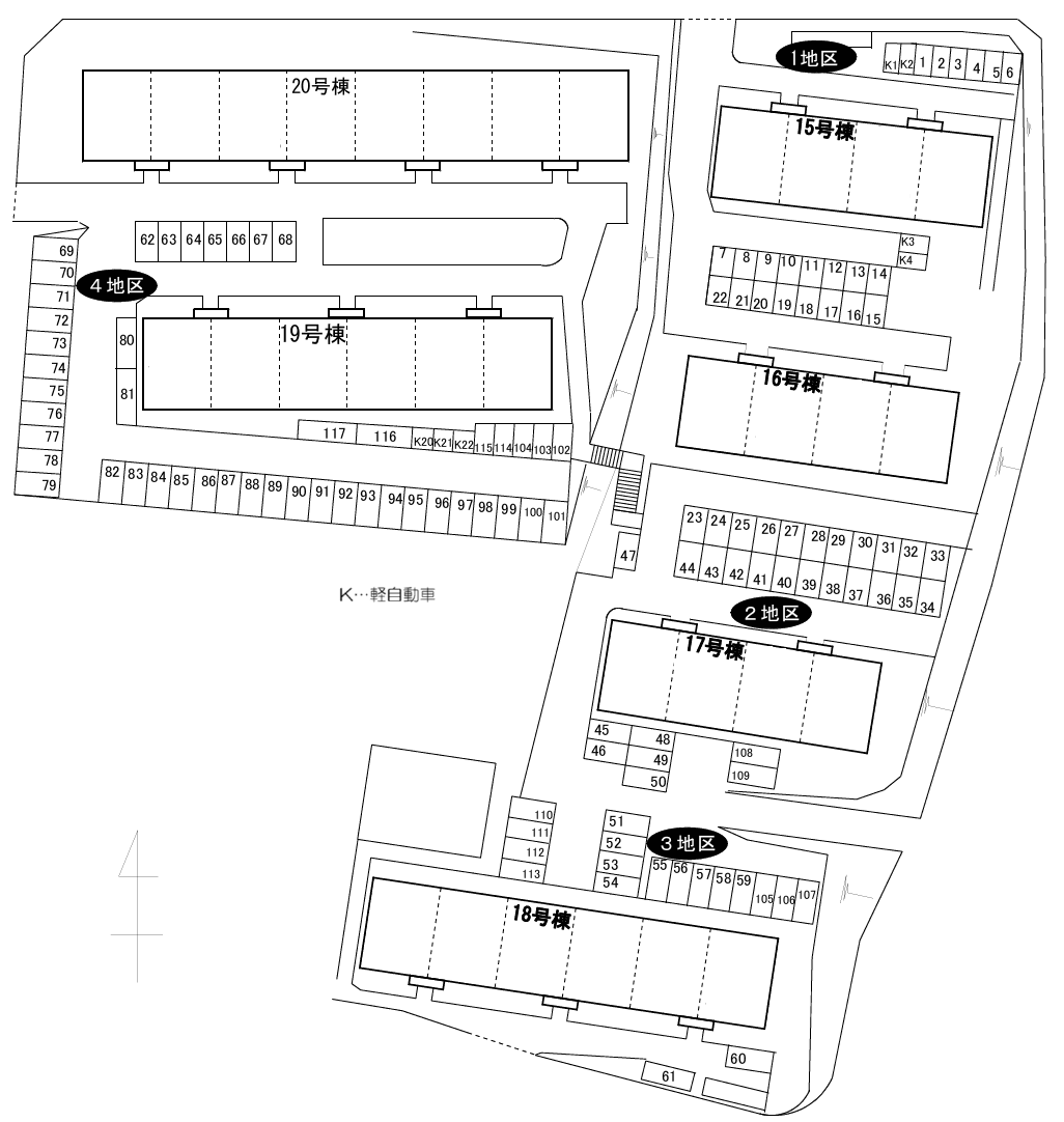 黒松第二_第3地区の外観・駐車場イメージ1枚目