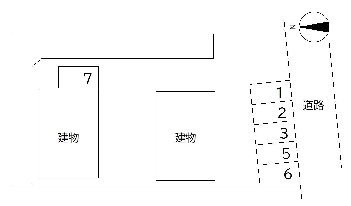 DUPLEX 国王263Aの駐車配置図