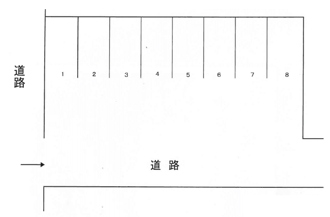 第59駐車場の駐車配置図