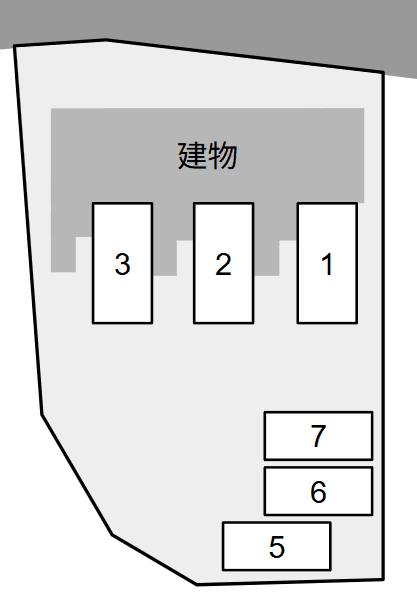 Celestia別駐車場の駐車配置図