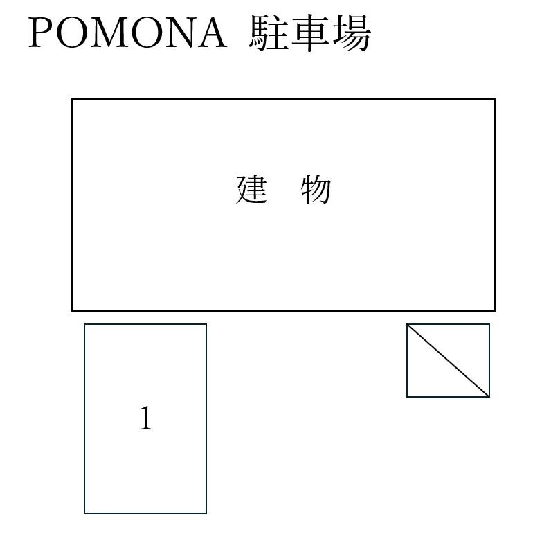 POMONA 駐車場の駐車配置図