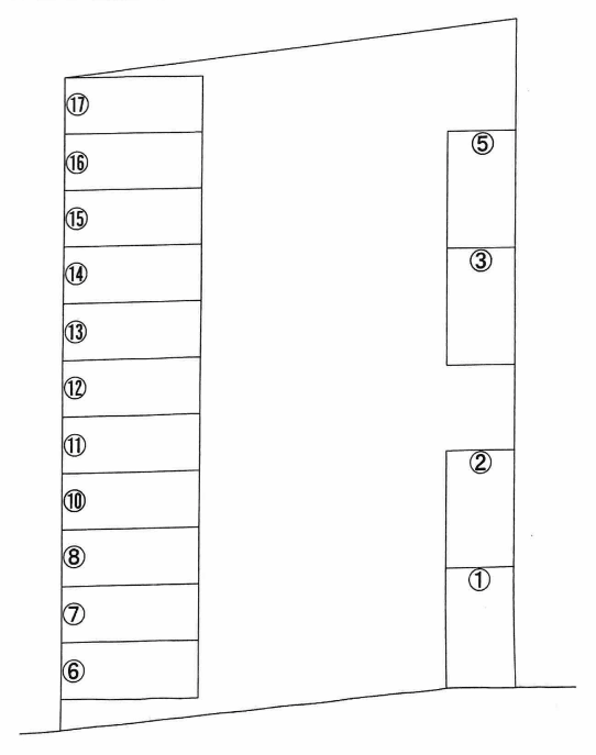 パーキング永犬丸南の駐車配置図