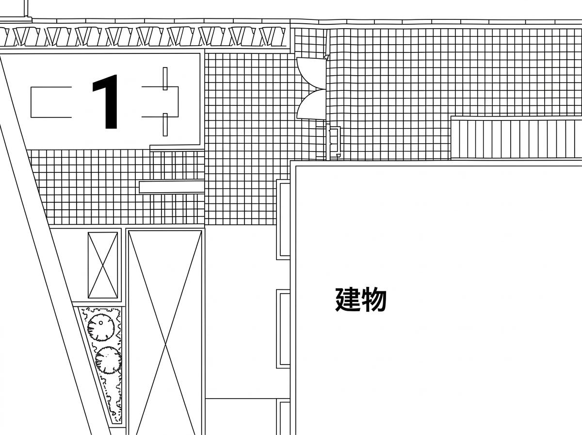 メゾンいずみA駐車場の駐車配置図