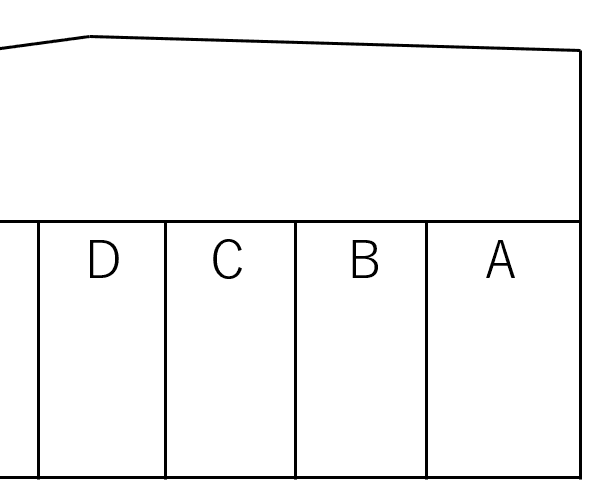 ゆたかパーキング3-2の駐車配置図