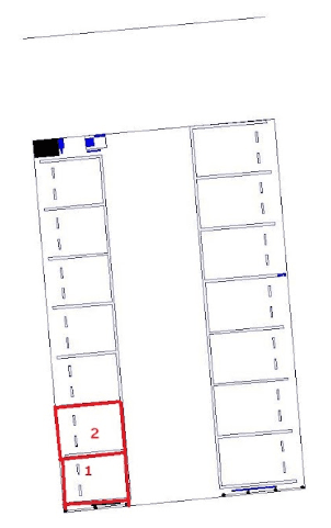 守谷駅前第11の駐車配置図