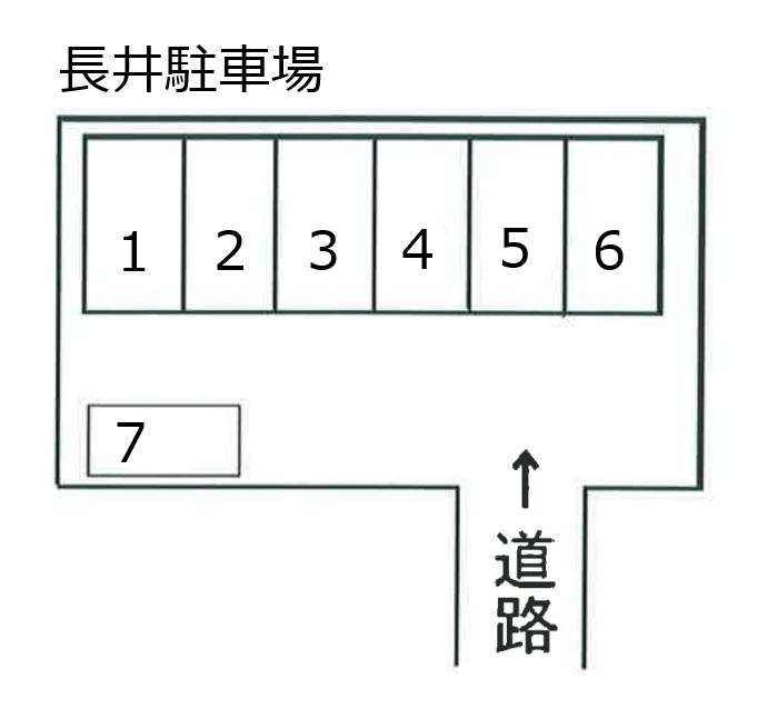 長井駐車場の駐車配置図