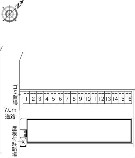 グランシャリオ(44850)の駐車配置図