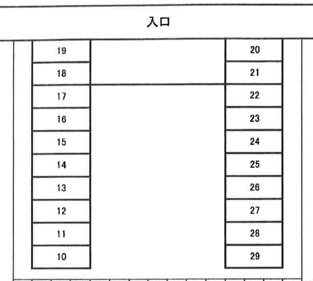 Fujiparkingの駐車配置図
