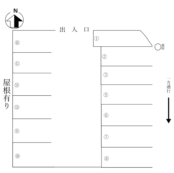 542の駐車配置図