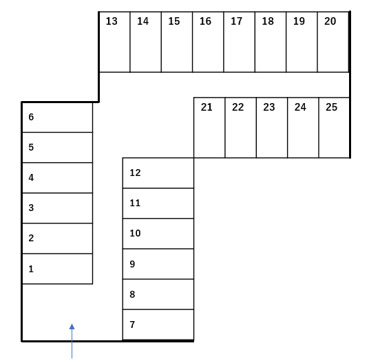 ホーム不動産パーキング29の駐車配置図