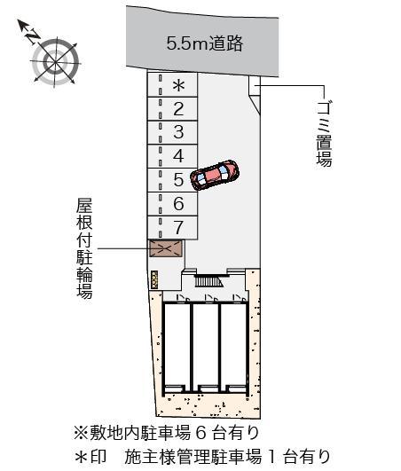 クレイノコンチェルト下条(57824)の駐車配置図