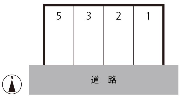緑町2丁目城下駐車場の駐車配置図