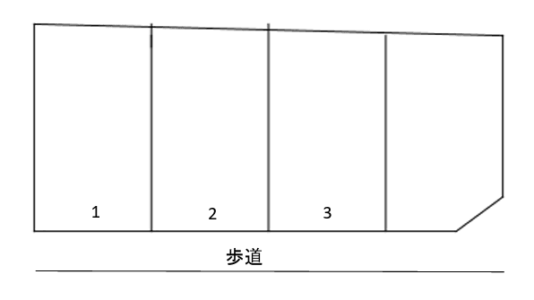 滝二パーキングの駐車配置図