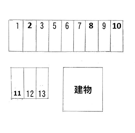 ジュネス北中振の駐車配置図