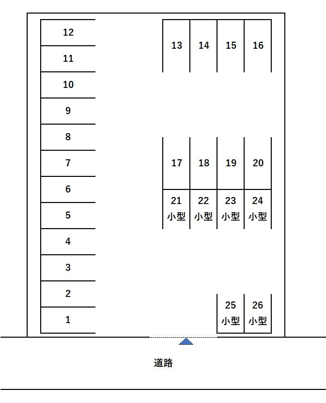 早鈴駐車場の駐車配置図