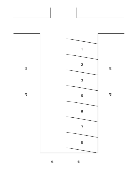 野々下4230252駐車場の駐車配置図