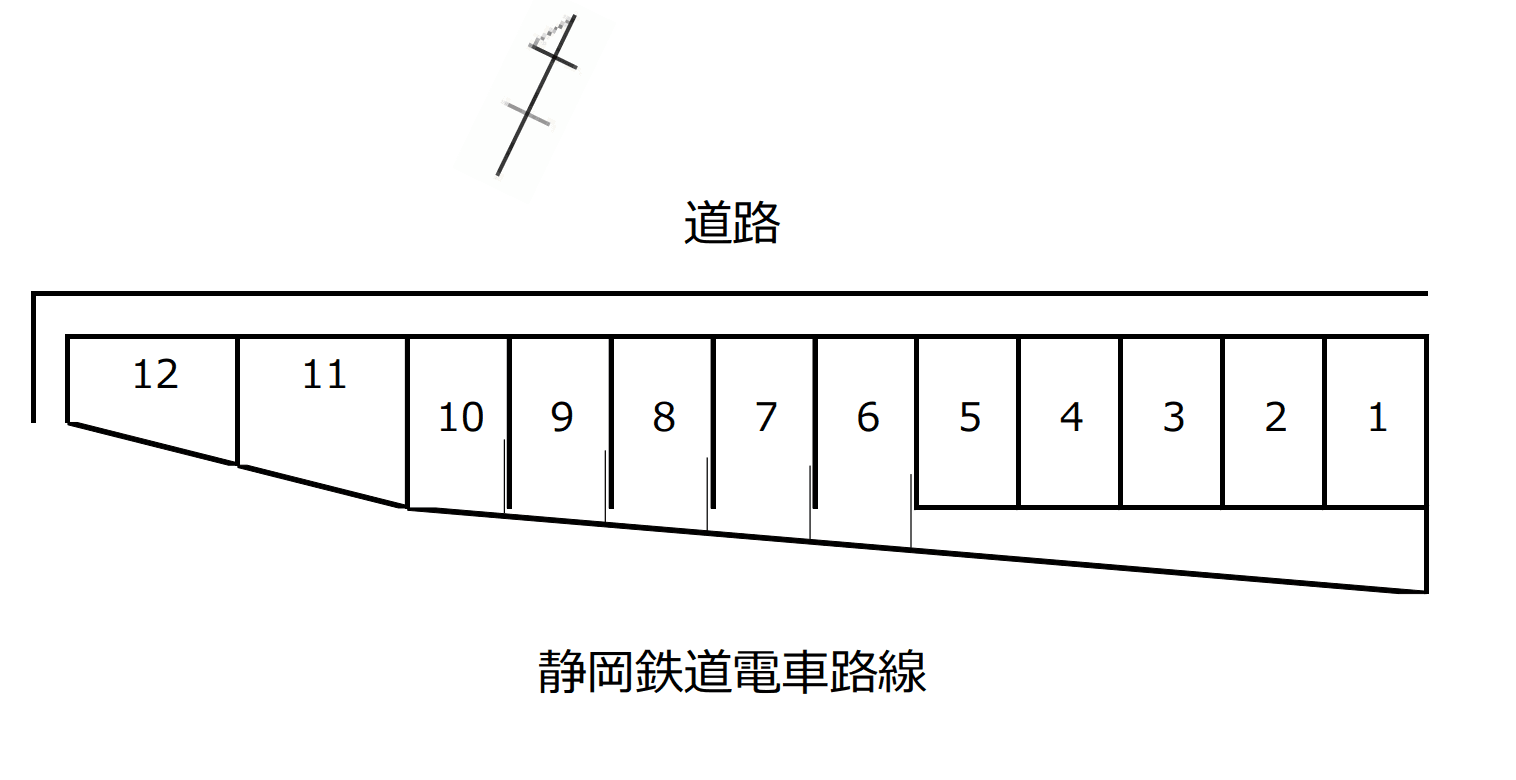 国吉田SKYパーキングの駐車配置図