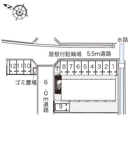 山居(41921) 敷地外駐車場の駐車配置図