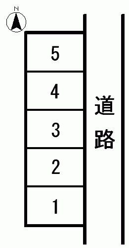 作町駐車場の駐車配置図