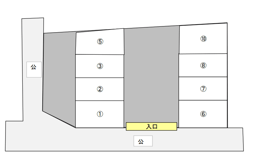 さわやかパーキングの駐車配置図