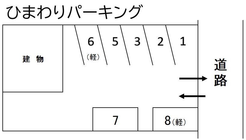 ひまわりパーキングの駐車配置図