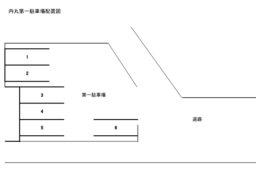 内丸第一駐車場の駐車配置図