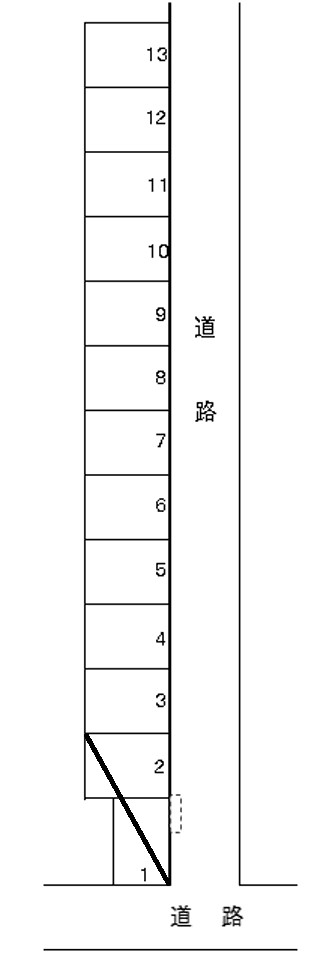GSⅡパーキングの駐車配置図