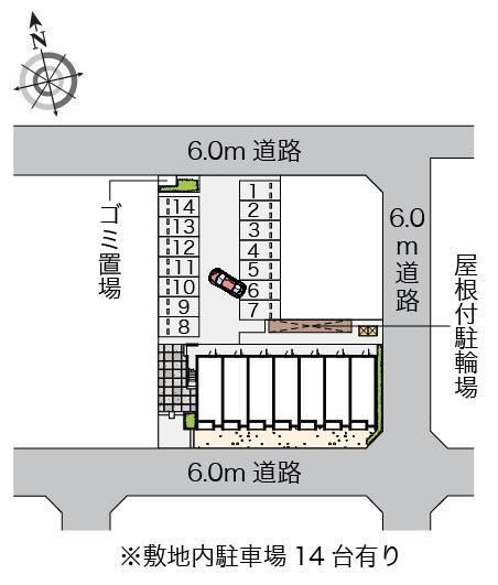 ヴェルヴェデーレⅡ(55358)の駐車配置図
