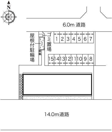 ブジョウ(46329)の駐車配置図